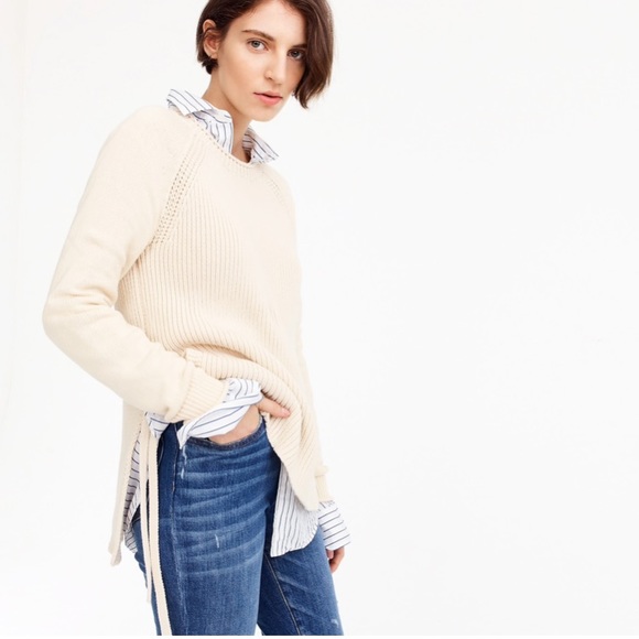 J. Crew Sweaters - J.Crew Side Tie Crewneck Sweater